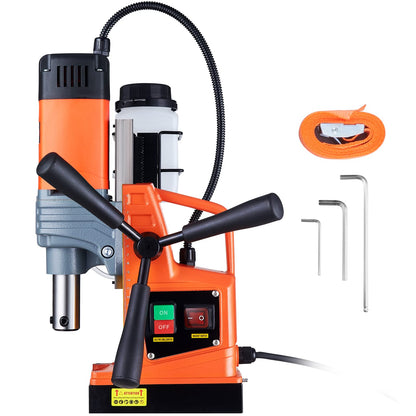 VEVOR Mag Drill Press, 1300W 1.57" Boring Diameter, 2922lbf Power Portable Magnetic Drill, 810 PRM, Electric Drilling Machine for Metal Surface,