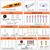 GOXAWEE Mini Cordless Rotary Tool Kit with 105pcs Accessories, USB Charging 5-Speed 18000rpm Multi-Purpose Art Craft Tool with 3.7V Li-ion Battery GOXAWEE