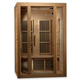 BOTARO Maxxus Saunas MX-J206-01 Seattle Carbon Far Infrared Sauna for 2 Persons, Hemlock Wood BOTARO
