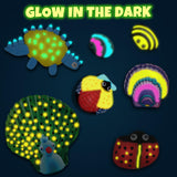 Nicmore Kids Sea Shell Art & Crafts: Glow in The Darkness Painting Kits Crafts for Age 4-6 4-8 8-12 Gift for Boys Girls Art Supplies Activities Nicmore