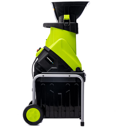 Earthwise GS70015 15-Amp Garden Corded Electric Chipper, Collection Bin - WoodArtSupply