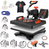 PIONEERWORKS Heat Press Machine 11 in 1 Professional Sublimation Machine 12" X 15", 360° Swing Away Shirt Printing Heat Transfer Machine Digital PIONEERWORKS