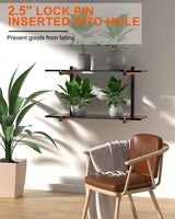 Acools Lumber Storage Rack, Lumber Rack Wall Mount, Heavy Duty Wood Storage Racks with 9-Level System, 1080 lb Durable Garage Wood Organizer, Orange Acools