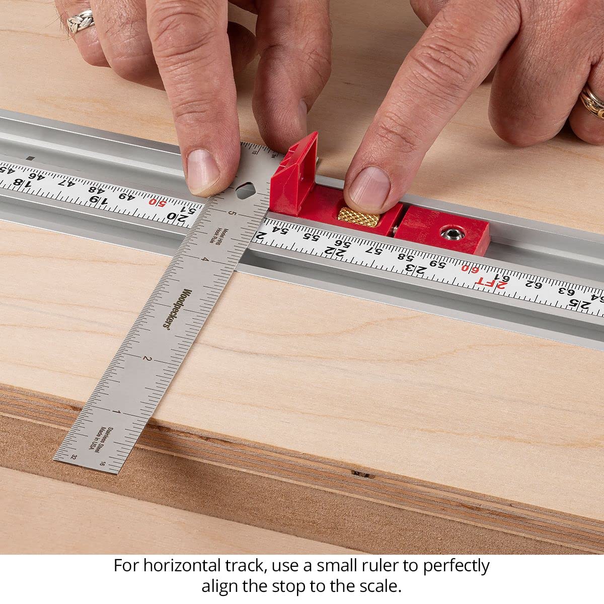 Woodpeckers StealthStop Miter Saw Fence & Stop System, 4' Combination Kit Left, Precision Woodworking Accessories Woodpeckers