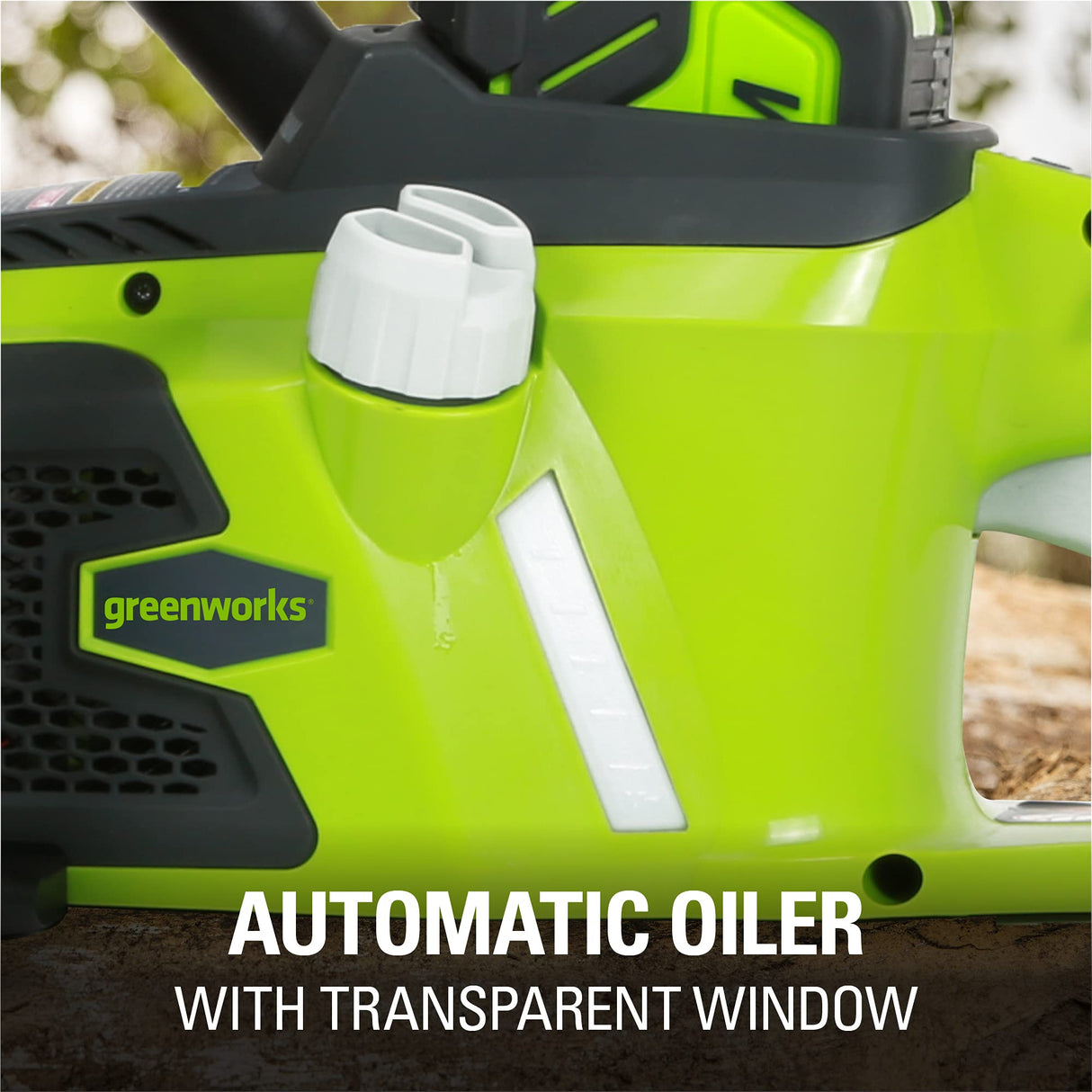 Greenworks 40V 16" Brushless Cordless Chainsaw (Great For Tree Felling, Limbing, Pruning, and Firewood / 75+ Compatible Tools), 4.0Ah Battery and Greenworks