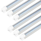 6 Pack 4FT LED Shop Light, 40W, 5200LM, 6500K Super Bright White, V Shape Integrated T8 LED Tube Light, 4 Foot Linkable Shop Lights With Built-in hykolity