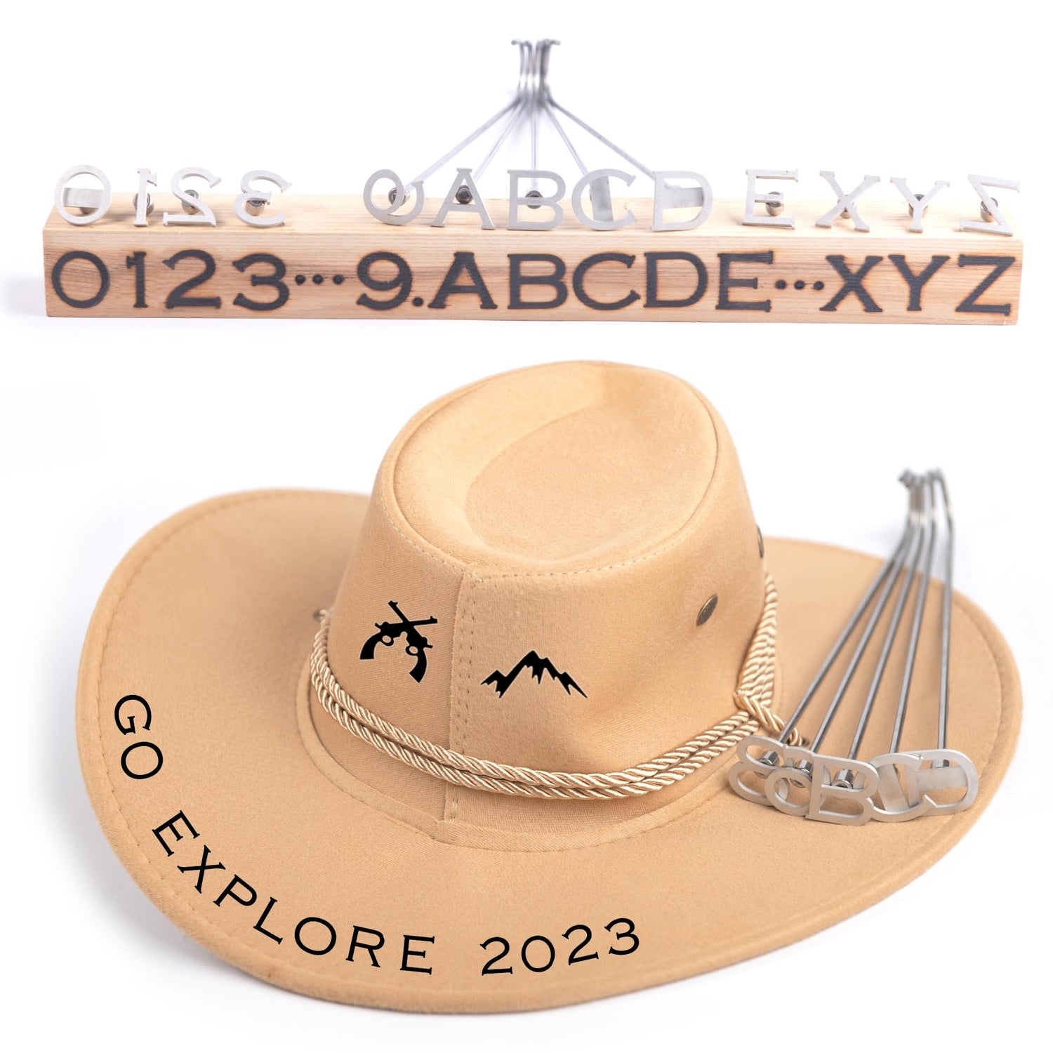 Personalised PKPKAUT 42-Piece Branding Irons Set for Wood, Leather, and More PKPKAUT