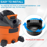 47922 Vac Drain Cap Compatible with Ridgid Shop Vacuum Cleaner and Craftsman Shop Vacuum, 1.97'' ID Wet/Dry Vacuum Replacement Drain Cap（1pack） GYPNS