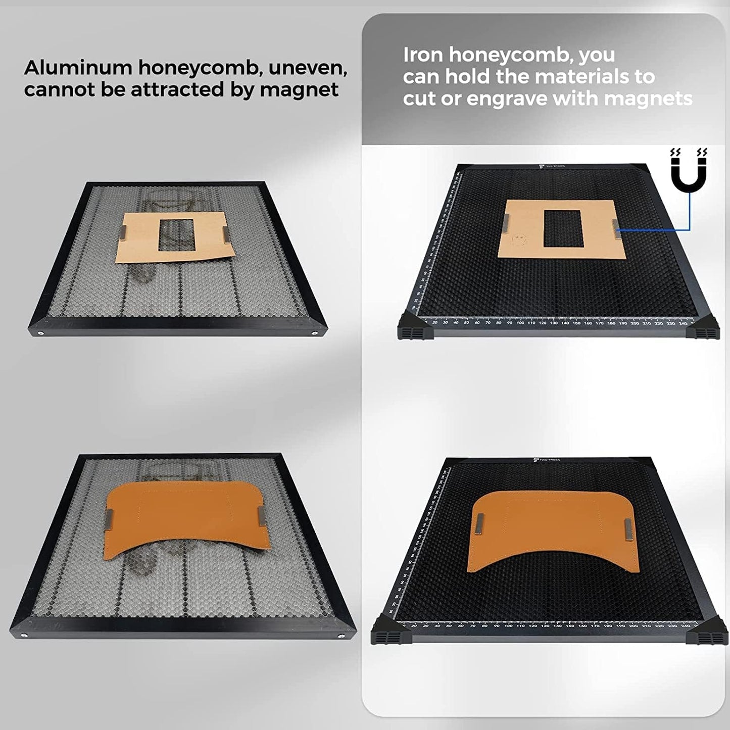 400 * 400mm Honeycomb Laser Bed Honeycomb Working Table for Laser Engraver Cutting Machine Laser Honeycomb Bed for Fast Heat Dissipation and - WoodArtSupply