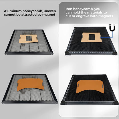 400 * 400mm Honeycomb Laser Bed Honeycomb Working Table for Laser Engraver Cutting Machine Laser Honeycomb Bed for Fast Heat Dissipation and - WoodArtSupply