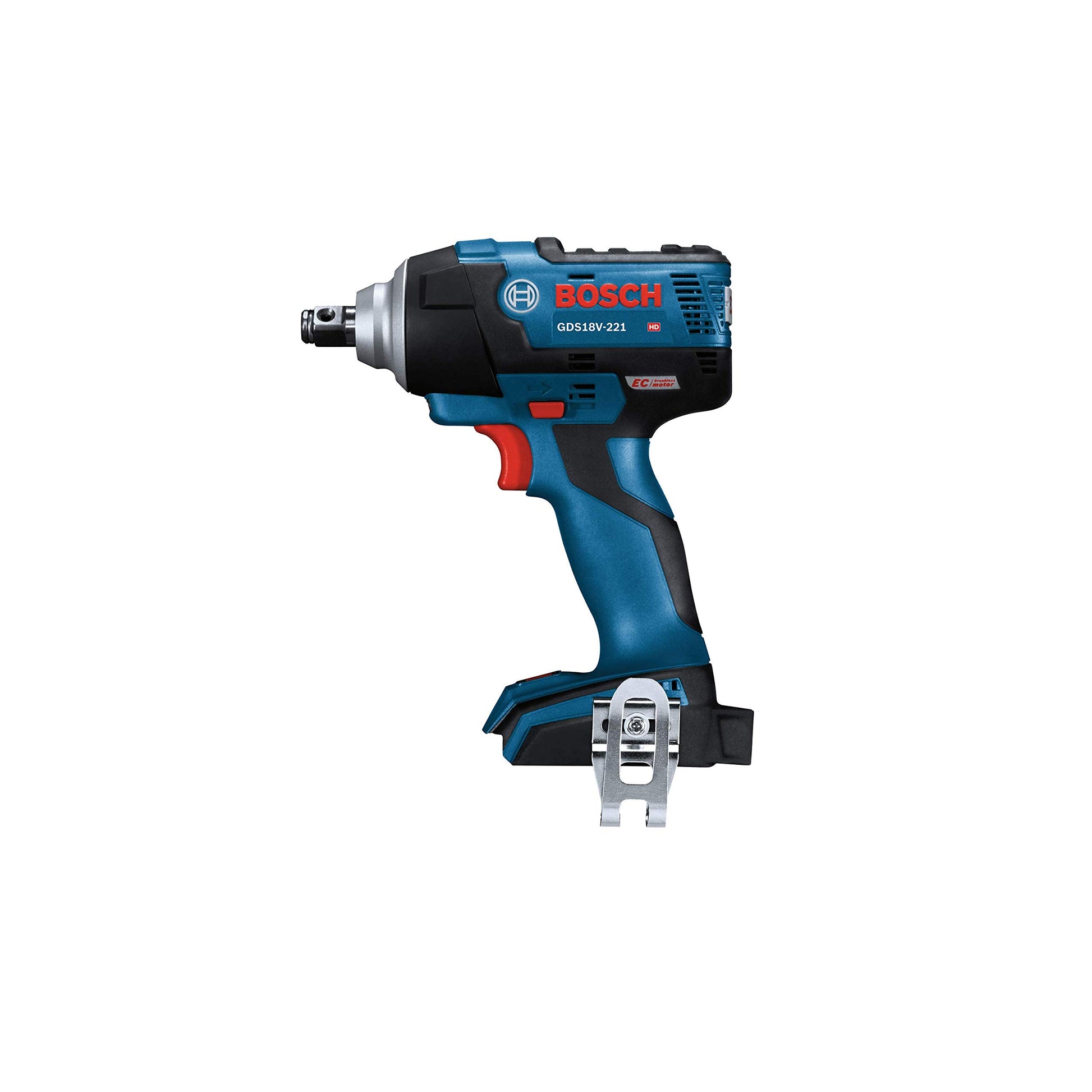 BOSCH GDS18V-221N 18V EC Brushless 1/2 in. Impact Wrench with Friction Ring and Thru-Hole (Bare Tool) - WoodArtSupply