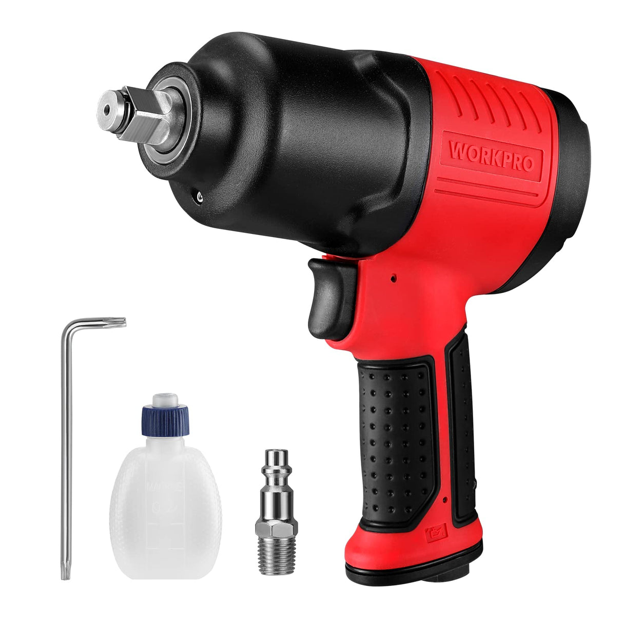 WORKPRO 1/2-Inch Air Impact Wrench, Ergonomic Design, Powerful Torque, Wide Application WORKPRO