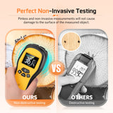 Pinless Moisture Meter - Povlen Wood Moisture Meter Digital Moisture Detector for Lumber Drywall Firewood Masonry Woodworking Plaster Floor Concrete Povlen