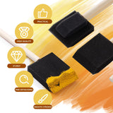 120 Pcs Foam Paint Brushes, 1” and 2” Foam Brush with Wood Handle, Bulk Sponge Brushes for Painting, Foam Art Paintbrushes Set for Staining, REDOVANT