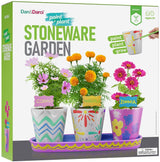 Paint & Plant Stoneware Flower Gardening Kit - Gifts for Girls & Boys Ages 4 -12 - Kids Arts & Crafts Project Science Birthday Gift, STEM Activity Dan&Darci