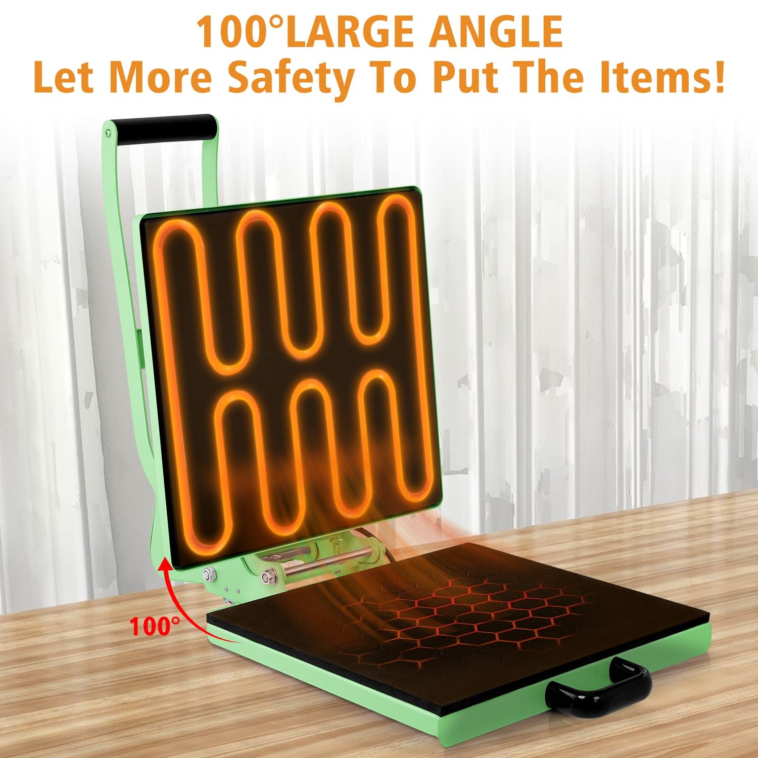 UOKRR Clamshell Heat Press Machine for T Shirts,15" x 15" Portable Heat Press for Sublimation/HTV(Heat Vinyl Transfer)-with Pressure Knob for Home UOKRR