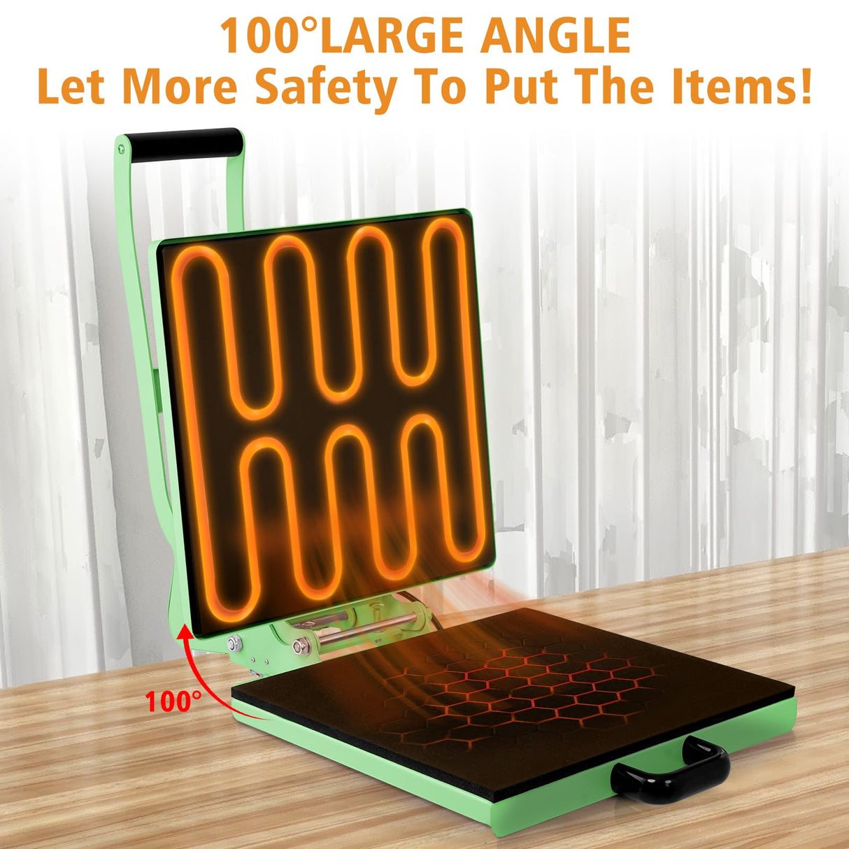 UOKRR Clamshell Heat Press Machine for T Shirts,15" x 15" Portable Heat Press for Sublimation/HTV(Heat Vinyl Transfer)-with Pressure Knob for Home UOKRR