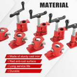 FLKQC Wood Gluing Pipe Clamp Set, Heavy Duty Cast Iron Quick Release Pipe Clamps for Woodworking, Pipe Clamps Quick Release for Woodworking, FLKQC