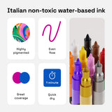 ARTISTRO Paint Pens for Rock Painting, Stone, Ceramic, Glass, Wood, Canvas. Set of 12 Acrylic Paint Markers Extra-fine Tip ARTISTRO