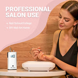 MelodySusie Professional Rechargeable 30000 rpm Nail Drill, Portable Electric E File Scamander, Acrylic Gel Grinder Tools with 6 Bits and Sanding MelodySusie