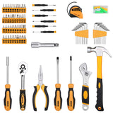 DEKOPRO 158 Piece Tool Set-General Household Hand Tool Kit,Auto Repair Tool Set, with Plastic Toolbox Storage Case DEKOPRO