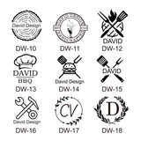 Personalised Deironply Wood Branding Iron - Custom Brass Stamp with Handle for Unique Crafting Deironply