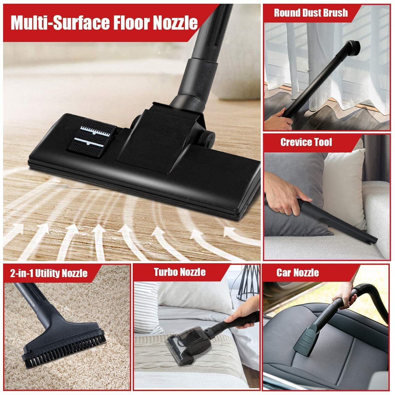 Vacmaster VF408 4 Gallon Wet/Dry Vacuum Cleaner with 2-Stage Motor Vacmaster