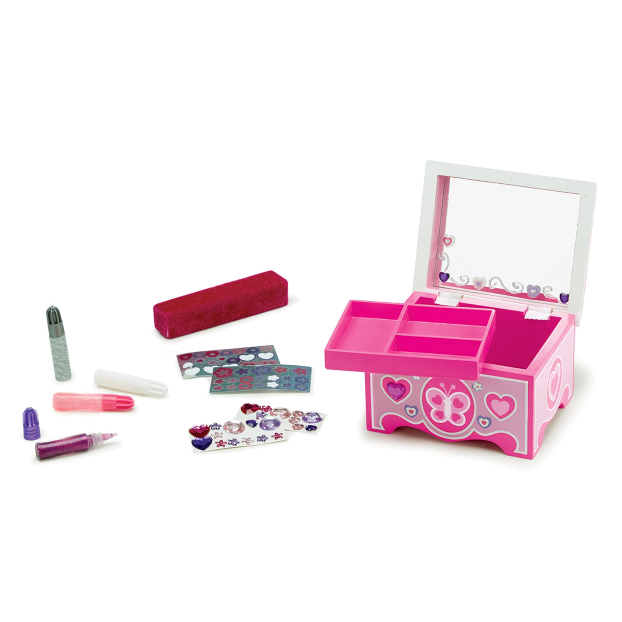 Melissa & Doug Created by Me! Jewelry Box Wooden Craft Kit Melissa & Doug