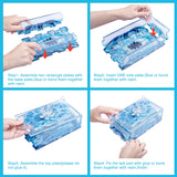Resin Rectangle Box Mold, Epoxy Resin Silicone Large Storage Container with Lid Set Mould for Casting, Perfect for Dominoes Coffee Pod Jewelry Napkin IKEPAHOK