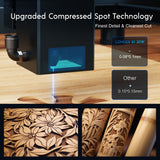 Longer Laser B1 Engraver, 24W Laser Engraver Machine with Air Assist, 120W DIY Precisely Laser CuttingMachine, High-Speed 20000mm/min, Precise Longer