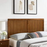 Modway Robbie Full Wood Headboard in Walnut - Mid-Century Modern Design Modway