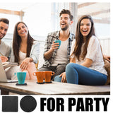 72 Pcs Slate Coasters Bulk 4 x 4 Inch 36 Square Black Stone Coasters 36 Round Drink Coasters Handmade Bar Coasters Natural Edge Cup Coaster with Anti Hoolerry