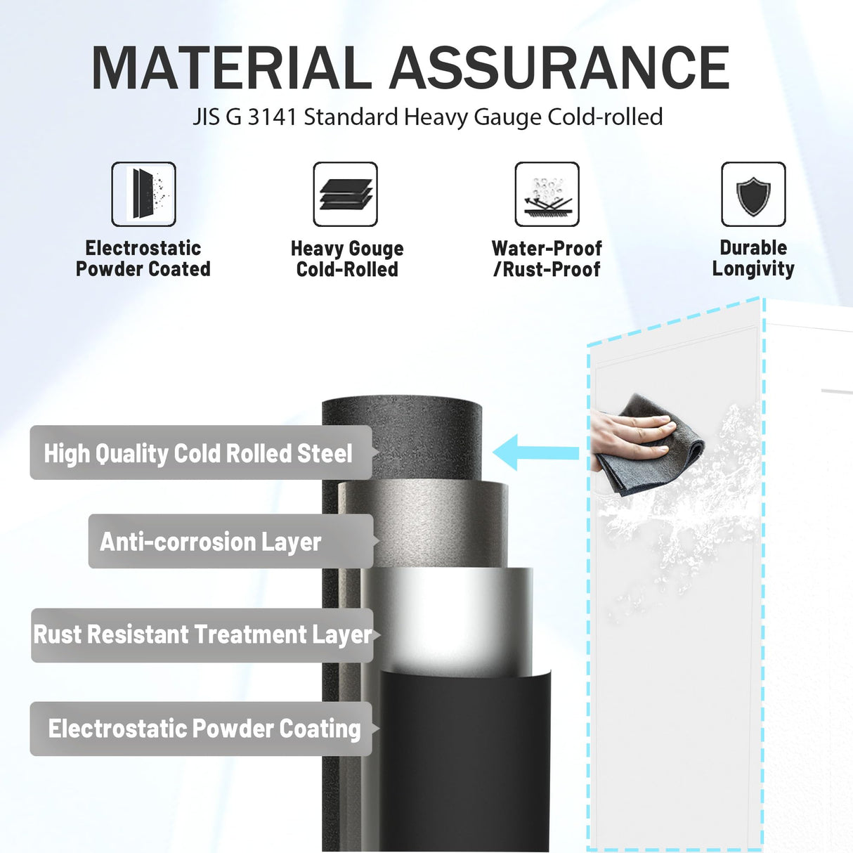 GAIOUS 61.02" Pantry Cabinet, Kitchen Pantry Storage Cabinets with Adjustable Shelves and Feet, White Pantry Storage Cabinet for Kitchen, Dining GAIOUS