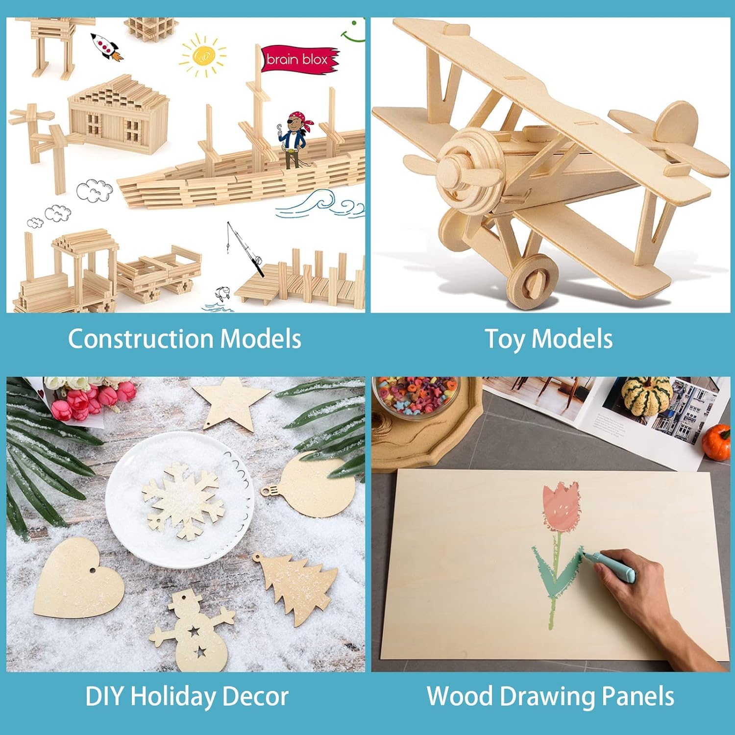 AWIZOM 36 Pack Basswood Sheets for Crafts 12 x 24 x 1/8 Inch- 3mm Thick Plywood Sheets with Smooth Surfaces Unfinished Rectangular Wood Boards for AWIZOM