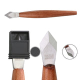 Marking Knife with Plastic Protector, Marking Gauge Woodworking, Premium Woodworking Tool with High Speed Steel Sharp Blade, Beautiful Rose Wood MKC