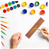 TEHAUX 1 6pcs Wooden Blank Bookmark Unfinished Wood Bookmarks DIY Wooden Craft Bookmark Wood Blank Bookmark Shapes Wood Sign Unfinished Wood Cutouts TEHAUX