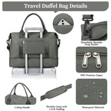 Weekender Bags for Women,Personal Item Travel Bag with Shoes Compartment,Overnight Travel Duffel Bag with Wet Pocket and Separate Toiletry Bag,Gym SYCNB