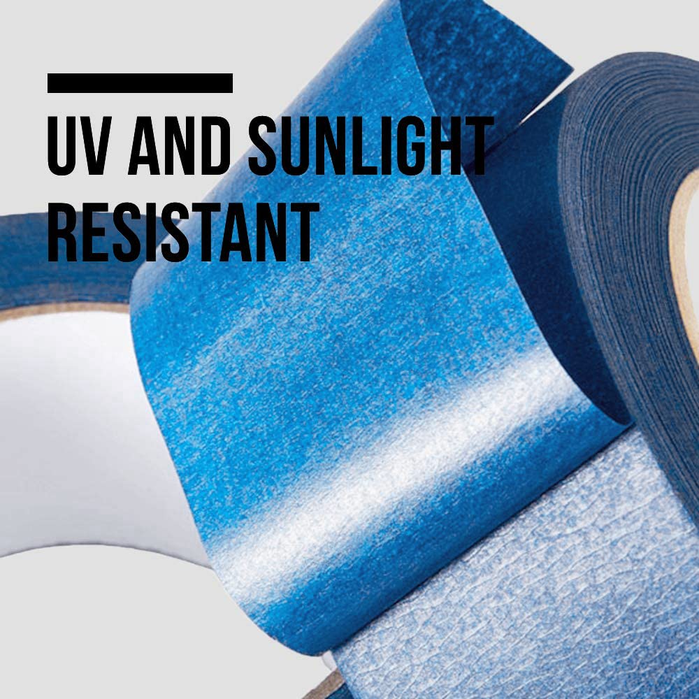 Lichamp 10-Piece Blue Painters Tape 1 inch, Blue Masking Tape Bulk Multi Pack, 1 inch x 55 Yards x 10 Rolls (550 Total Yards) Lichamp