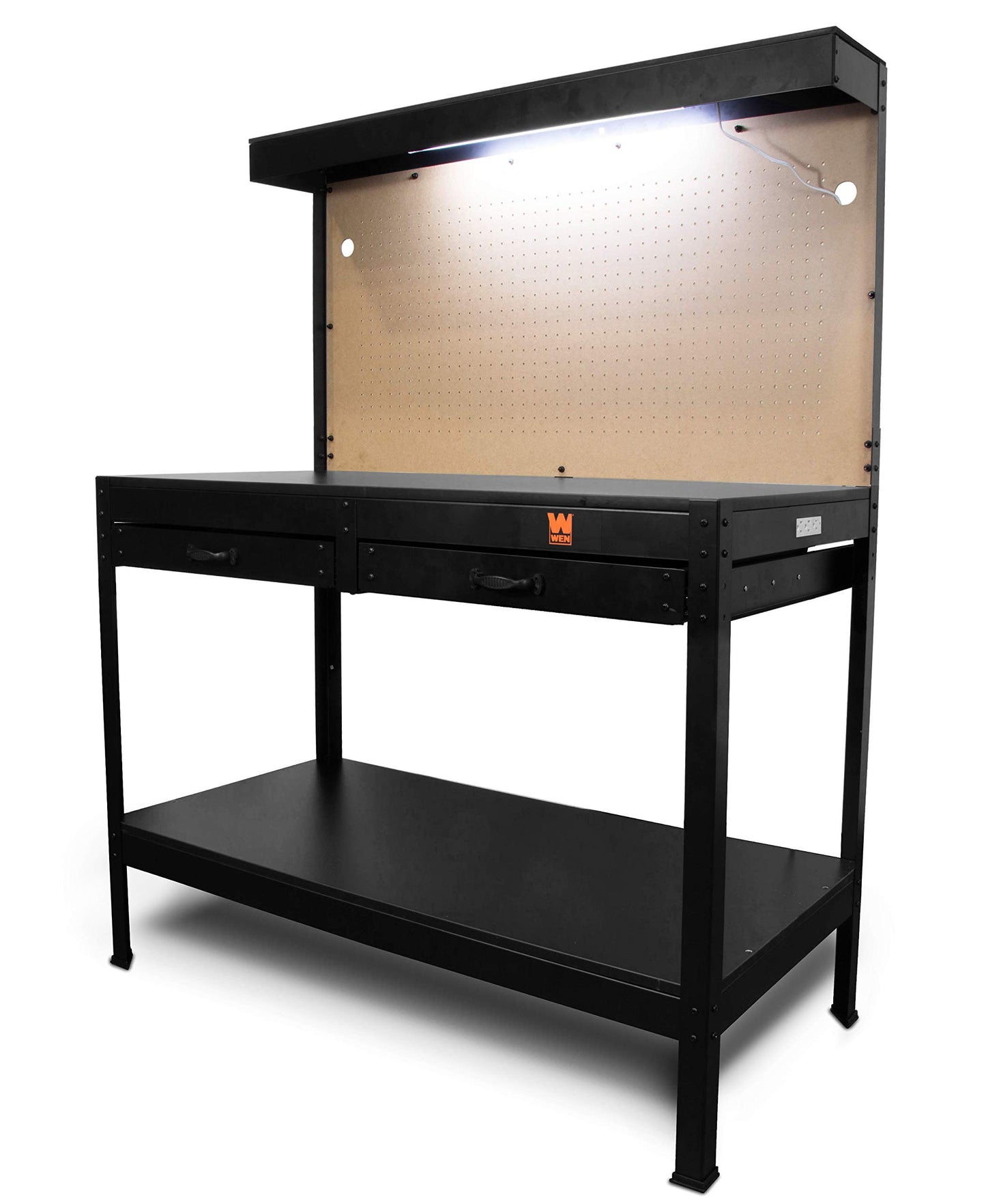 WEN WB4723 48-Inch Workbench with Power Outlets and Light - WoodArtSupply