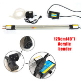 JINHZIXIU 48in Acrylic Plastic PVC Bending Machine 125cmHeater Hot Heating Bender Manual Hot Heating Bender Tool Bending Thickness 1-6mm 110V 1500W JINHZIXIU
