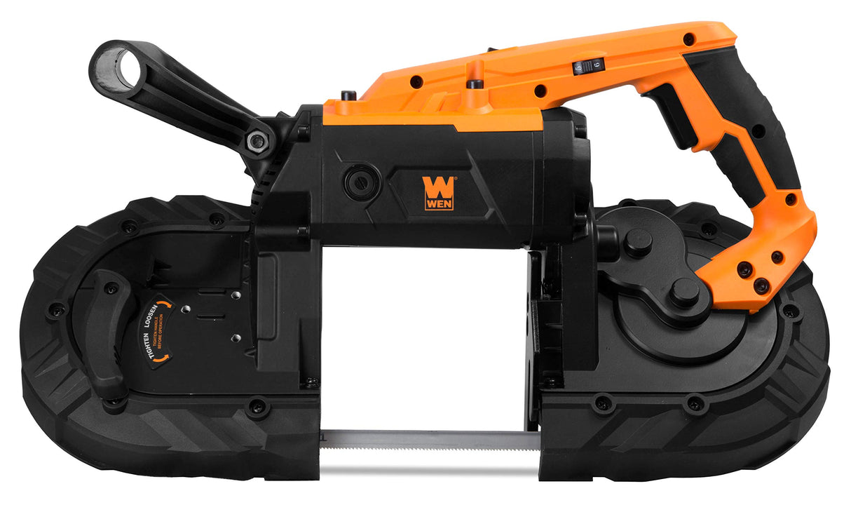 WEN Portable Band Saw for Metal, 10-Amp, Variable Speed, Handheld (94396) WEN