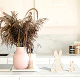 14pcs Wooden Bunny Cutouts Unfinished 3D Rabbit Stand Ornament Cutouts Craft for DIY Painting Table Decoration Halloween Christmas Birthday Gift Didiseaon