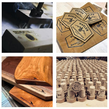 Custom Branding Iron for Wood - Handcrafted Logo Stamp (3"x3") by Arokimi Arokimi