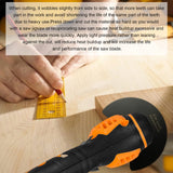 5-Piece High Carbon Steel Oscillating Saw Blade Set - 88mm Blades for Cutting Wood,Soft Metal,and Plastic - Quick Release Blades Compatible with RRRPIO