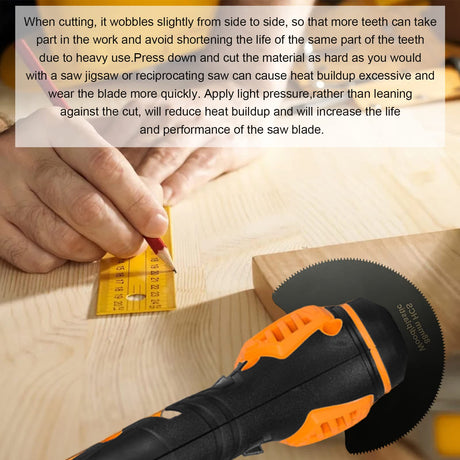 5-Piece High Carbon Steel Oscillating Saw Blade Set - 88mm Blades for Cutting Wood,Soft Metal,and Plastic - Quick Release Blades Compatible with RRRPIO