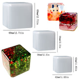 ZQYSING (3 Pack) Resin Cube Molds, Deep Square Silicone Molds for Epoxy Resin Casting DIY Art Craft Candle Soap Making ZQYSING