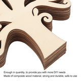 20pcs Blank Wooden Family Tree, Wood Cutout Unfinished Wood Crafts Tree Embellishments for Family Tree Weddings Christmas Ornaments HERCHR