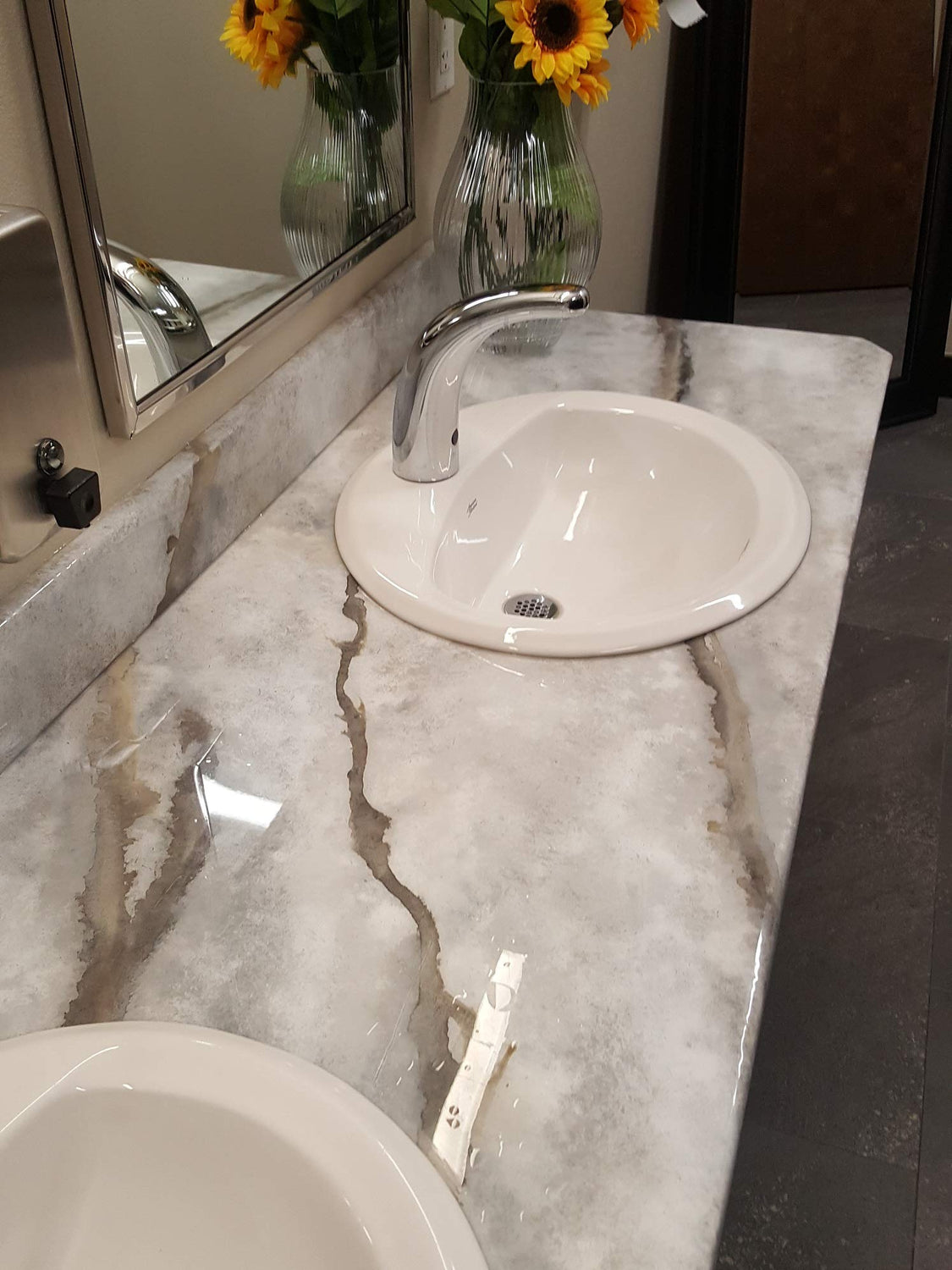 EPOXY Resin V-Notch Spreading Tool - Best EPOXY Spreader - Very Flexible, Very Durable, Approx. 8,1/2" Wide x 3,1/2" Long & Approx. 3/8" Thick SBC Decorative Concrete Training and Products