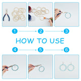 NBEADS 100 Pcs 1.96"/5cm Unfinished Wood Pieces Rings Shape, Circle Ornaments, Blank Wooden Slices for Christmas Painting, Pyrography, Home Decor NBEADS