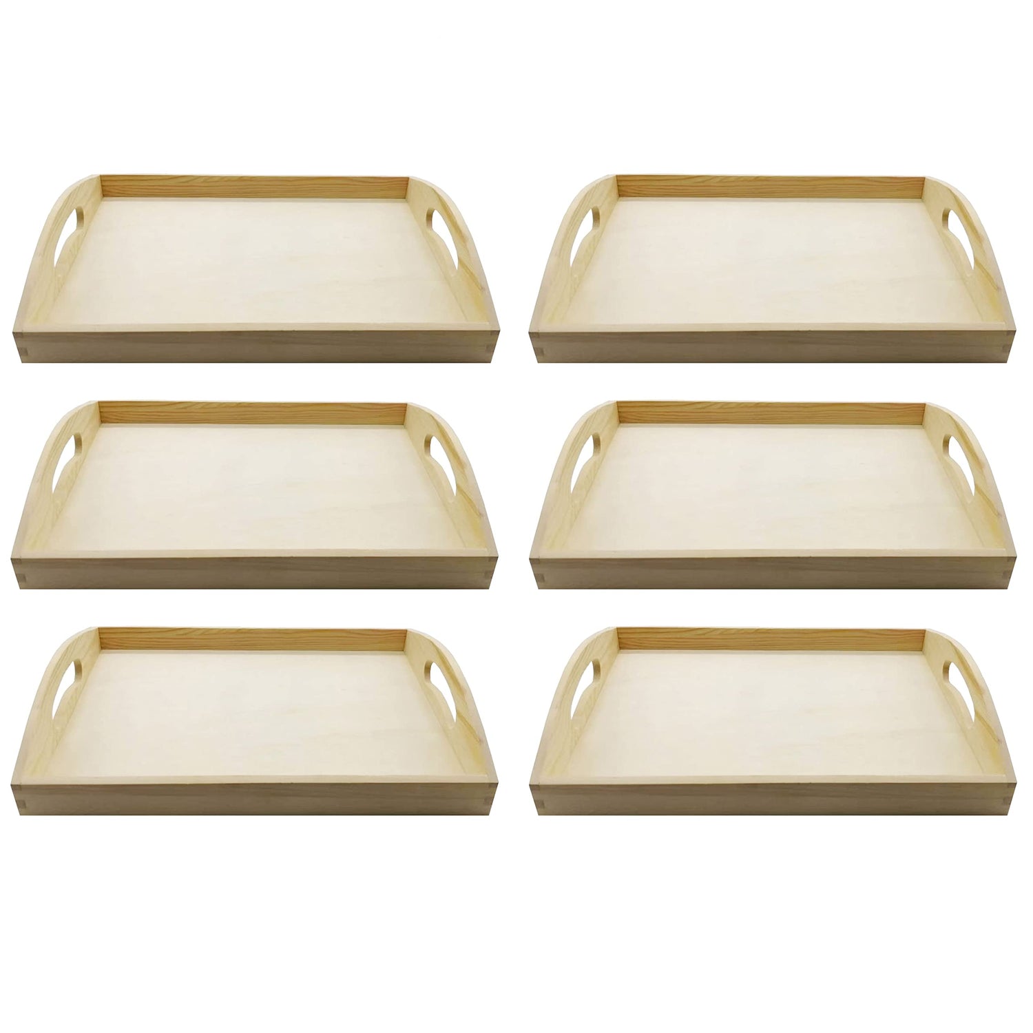 6 Pack: 13”; Wooden Tray by Make Market® Make Market